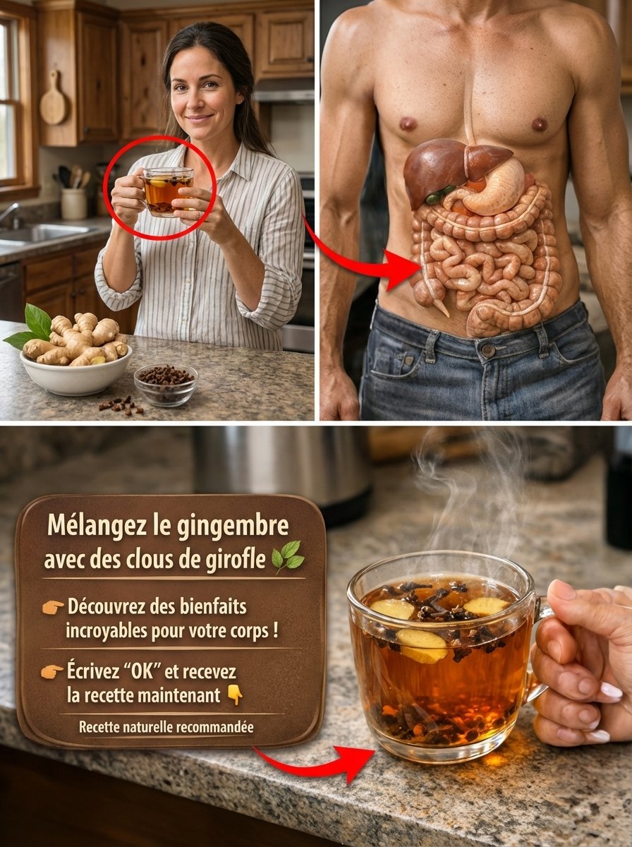 Ne Buvez JAMAIS ce Mélange Gingembre-Clous de Girofle sans Savoir ÇA ! (Les 22 Bienfaits Inattendus + Recettes)