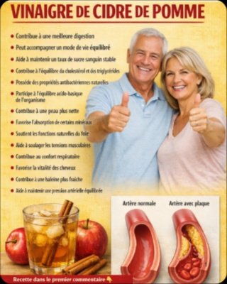 Ne Sous-Estimez JAMAIS Ce Que Le Vinaigre de Cidre à Jeun Peut Faire Pour Votre Circulation Sanguine !