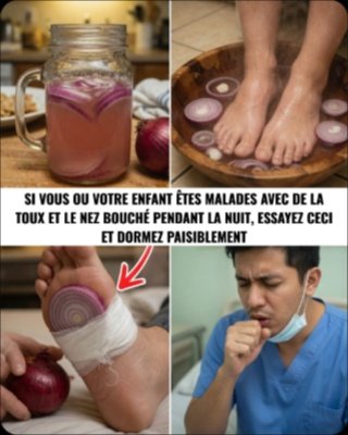 Le Secret Choc pour des Nuits Paisibles : Mettez un Oignon dans Vos Chaussettes et Dites Adieu à la Toux et au Nez Bouché DÈS CE SOIR !