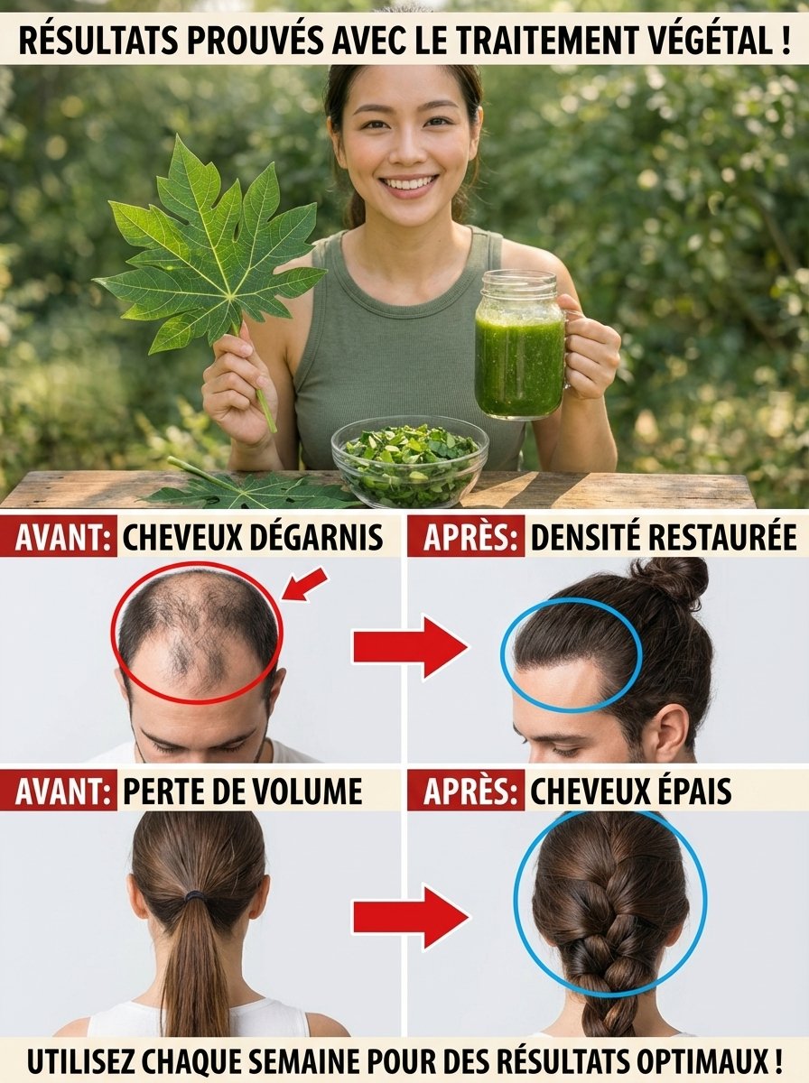 Le Secret Viral pour des Cheveux de Rêve ? Découvrez le Pouvoir Insoupçonné des Feuilles de Papaye DÈS AUJOURD'HUI !