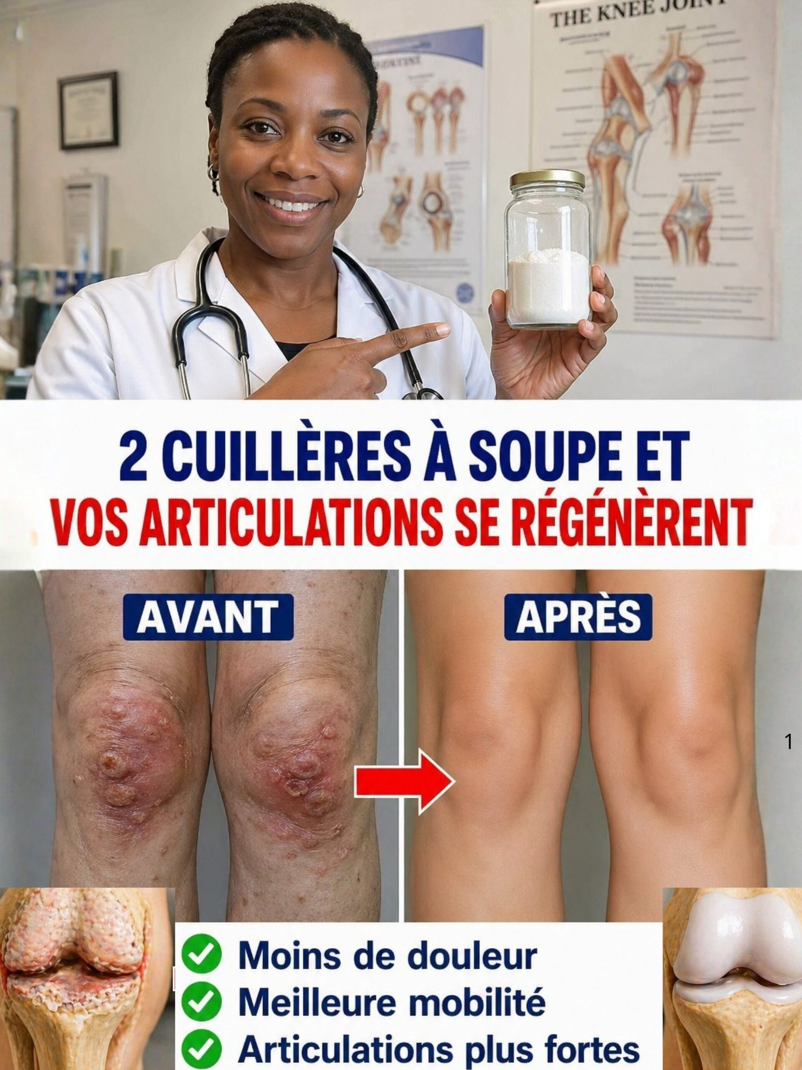 Le Secret des Articulations Sans Douleur ? 2 Cuillères de CETTE Poudre Naturelle Chaque Jour Révélé !