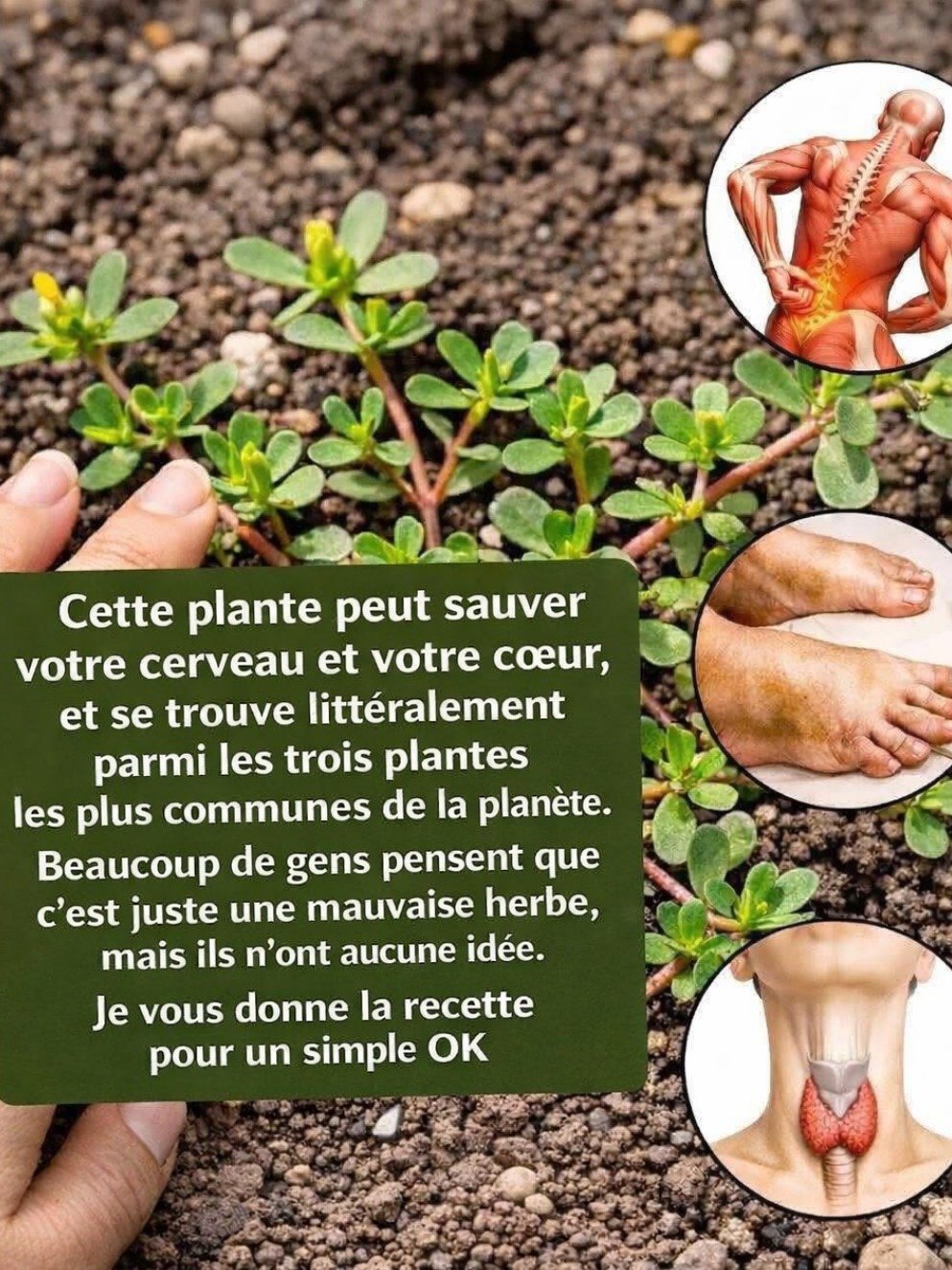 Ne la Jetez Plus Jamais ! Cette 'Mauvaise Herbe' Que Vous Piétinez Est La Plante La Plus PUISSANTE Pour Votre Santé (Et Elle Est Partout)