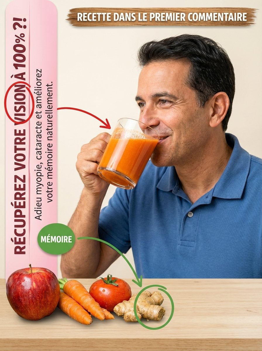 VOUS NE VERREZ PLUS JAMAIS PAREIL ! Le Jus MIRACLE qui Rajeunit Votre Vue et Double Votre Mémoire Dès Aujourd'hui !