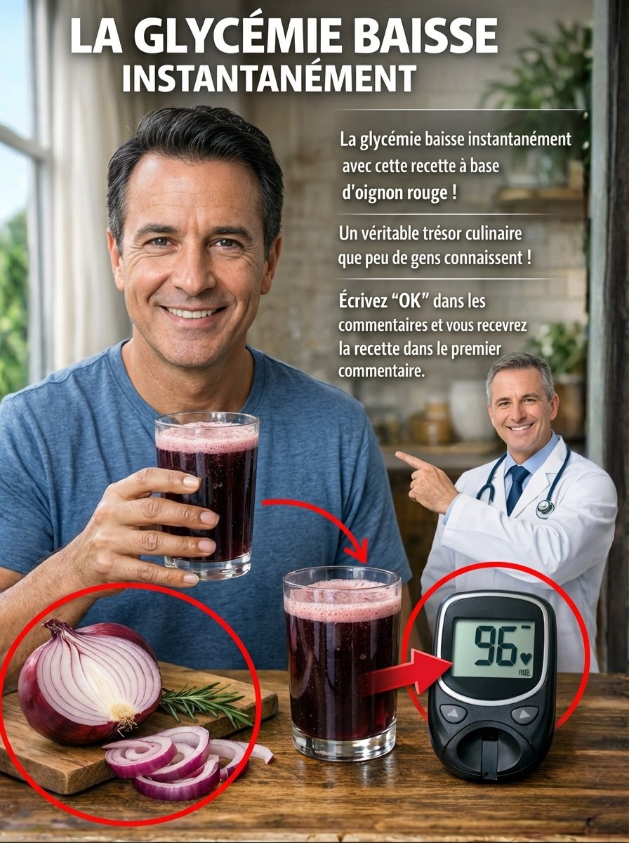 Le Secret Viral de l'Oignon Rouge : Faites Chuter Votre Glycémie Instantanément avec Cette Recette Que Personne Ne Vous Donne !