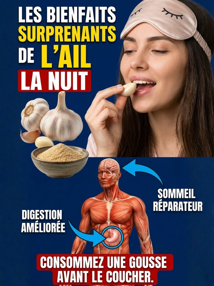 Le Secret Nocturne à 2€ Que Personne Ne Vous Dit : Une Gousse d'Ail Pour Transformer Votre Sommeil et Vos Matins !