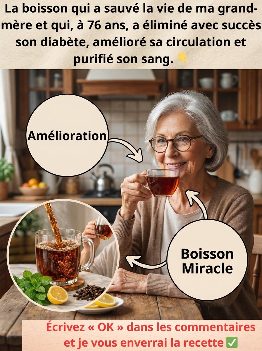 VOUS DEVEZ CONNAÎTRE CE SECRET ! La Boisson Ancestrale qui Va Révolutionner Votre Glycémie, Booster Votre Circulation et Éveiller Votre Énergie Naturelle !