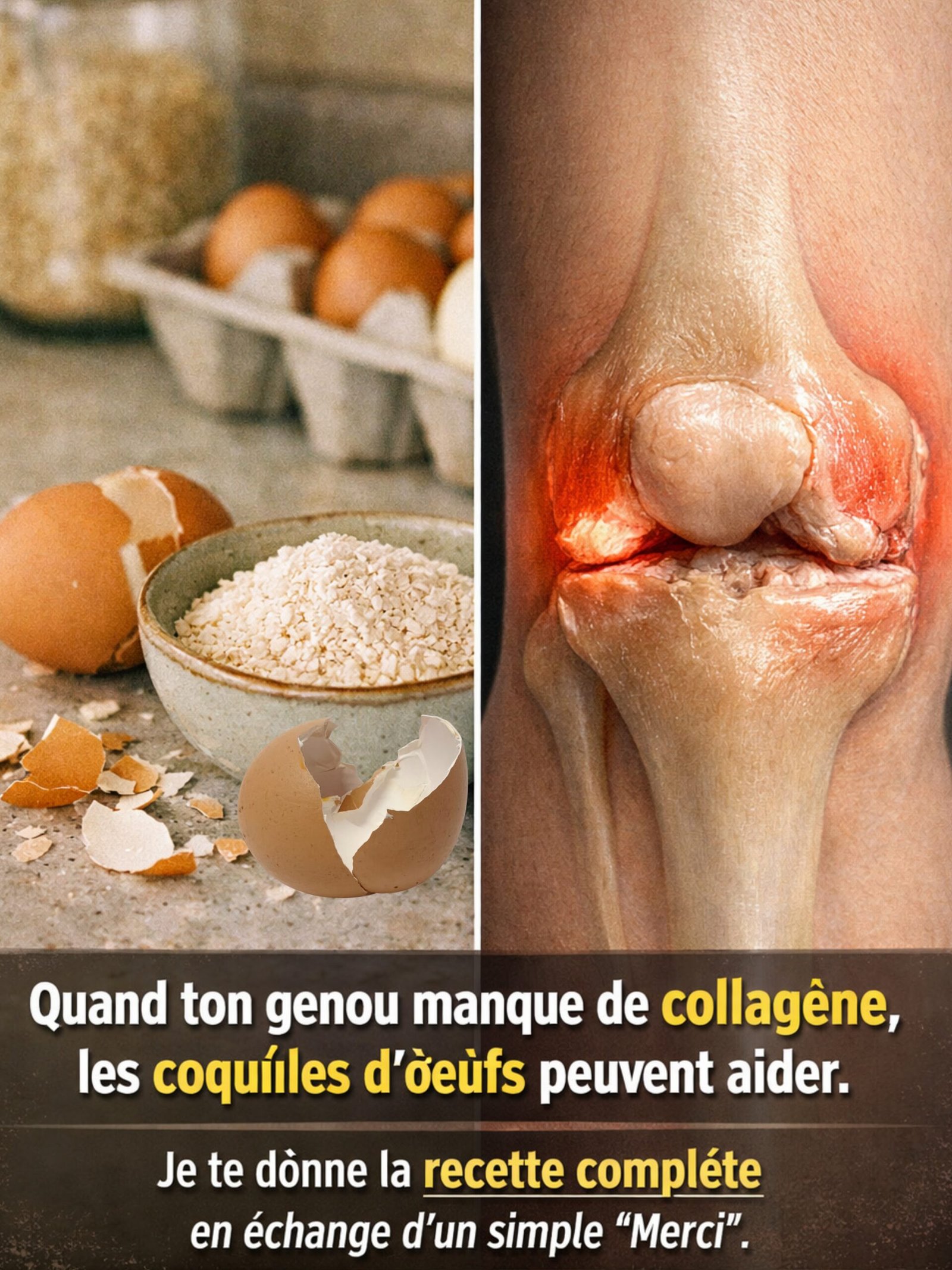 Ne Jetez PLUS Vos Coquilles d'Œufs : Le Secret Insoupçonné Pour des Articulations Souples et Sans Douleur !