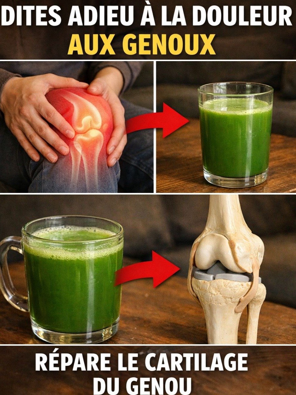 Ne Laissez Plus Vos Genoux Vous Trahir ! Découvrez Ces 2 Boissons Naturelles Qui Changent Tout pour les Seniors (Le Secret Ultime Révélé à la Fin !)