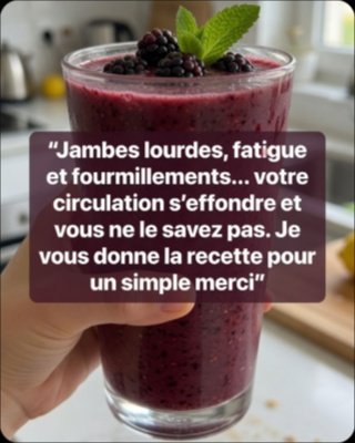 Le Secret Anti-Jambes Lourdes : Cette Boisson Maison Va BOOSTER Votre Circulation en 7 Jours (Vous Ne Le Croirez Pas !)