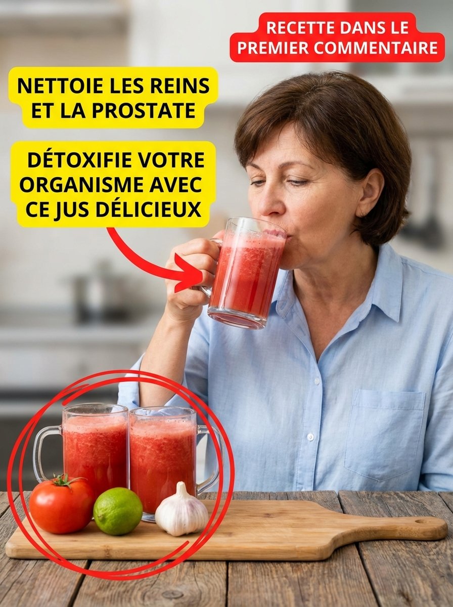 Le Secret Oublié : Ce Jus Puissant à l'Ail, Tomate et Citron Va Transformer Vos Reins et Votre Prostate (Ne Le Manquez Pas !) 🤫