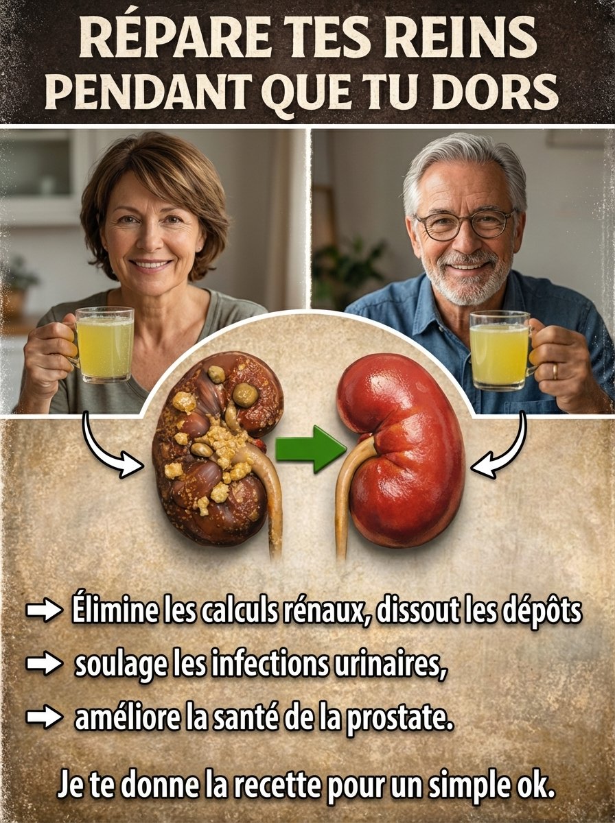 Le Secret Oublié de Vos Reins et de Votre Prostate : Cette Boisson à 3 Ingrédients Va Tout Changer !