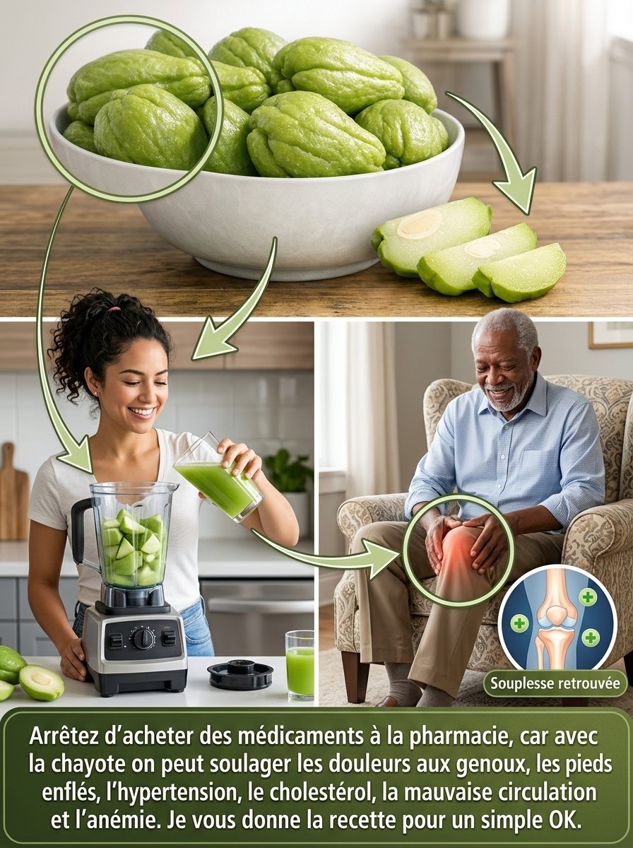 Le Secret ANTI-DOULEUR que personne ne vous dit : 3 recettes au chayote pour transformer votre corps en 7 jours !
