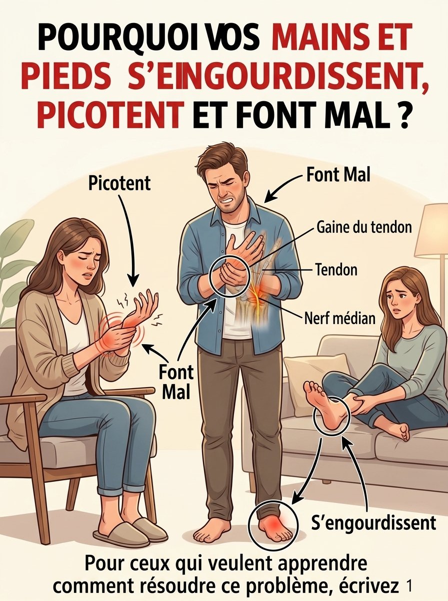 Ces Picotements dans vos Mains et Pieds ? Ne les Ignorez JAMAIS ! Votre Corps vous Envoie un Message CRUCIAL
