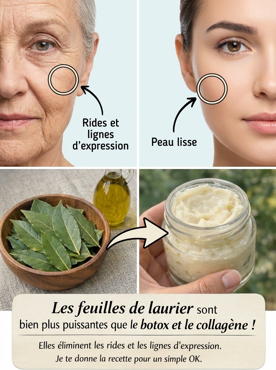 Le Secret Anti-Âge Révélé : Cette Simple Feuille De Laurier Va Effacer Vos Rides Et Rajeunir Votre Peau De 10 Ans !
