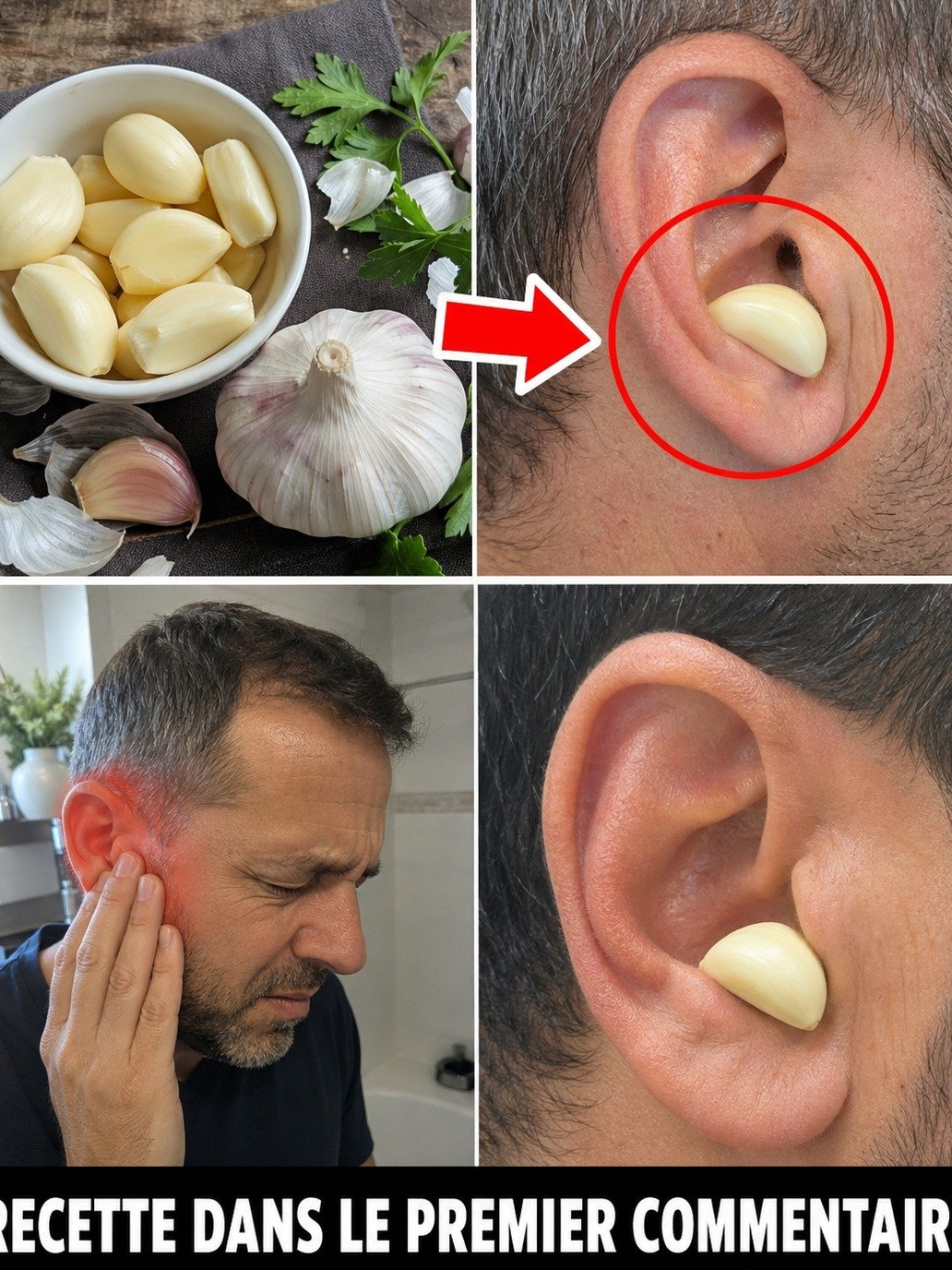 Douleurs d'Oreilles ? 😱 L'Ail Est Le SECRET MILLÉNAIRE Pour un Soulagement NATUREL (Que Vous Devez Connaître MAINTENANT) !