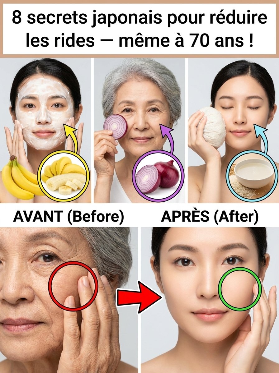 Le SECRET INÉDIT des Japonaises : 8 Astuces Anti-Rides Simples qui Rajeunissent Votre Peau de DÉCENNIES, Même Après 70 Ans !