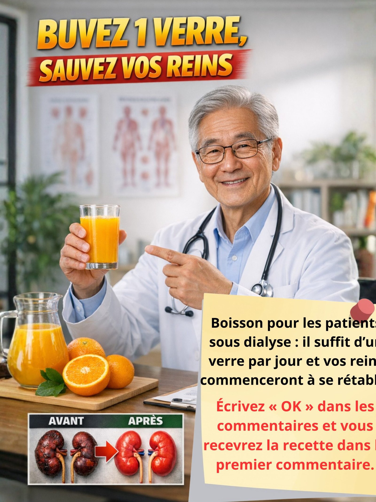 Le Secret Absolu pour des Reins en Pleine Forme : Cette Boisson Quotidienne Simple Que Vous Devez Boire DÈS AUJOURD'HUI !