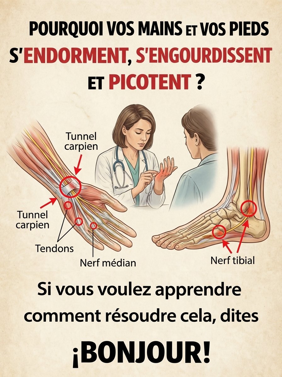 Le Signal Caché : Si Vos Mains ou Pieds S'endorment Souvent, Votre Corps Tente de Vous Dire CES 7 Choses Vitales (Ne L'ignorez Plus !)