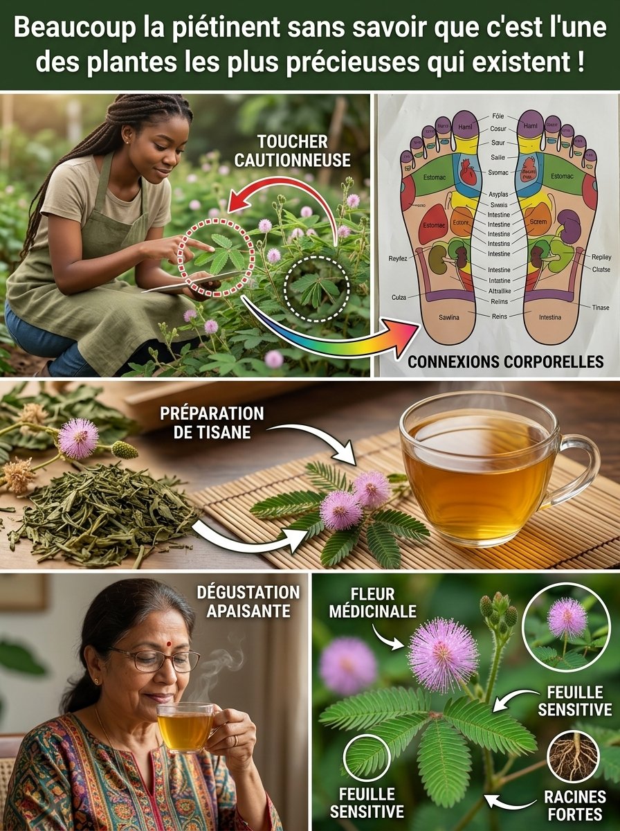 La 'Plante Timide' Qui Réagit Au Toucher Cache 6 Secrets Étonnants Pour Votre Santé ! Ne Manquez Pas Ça !