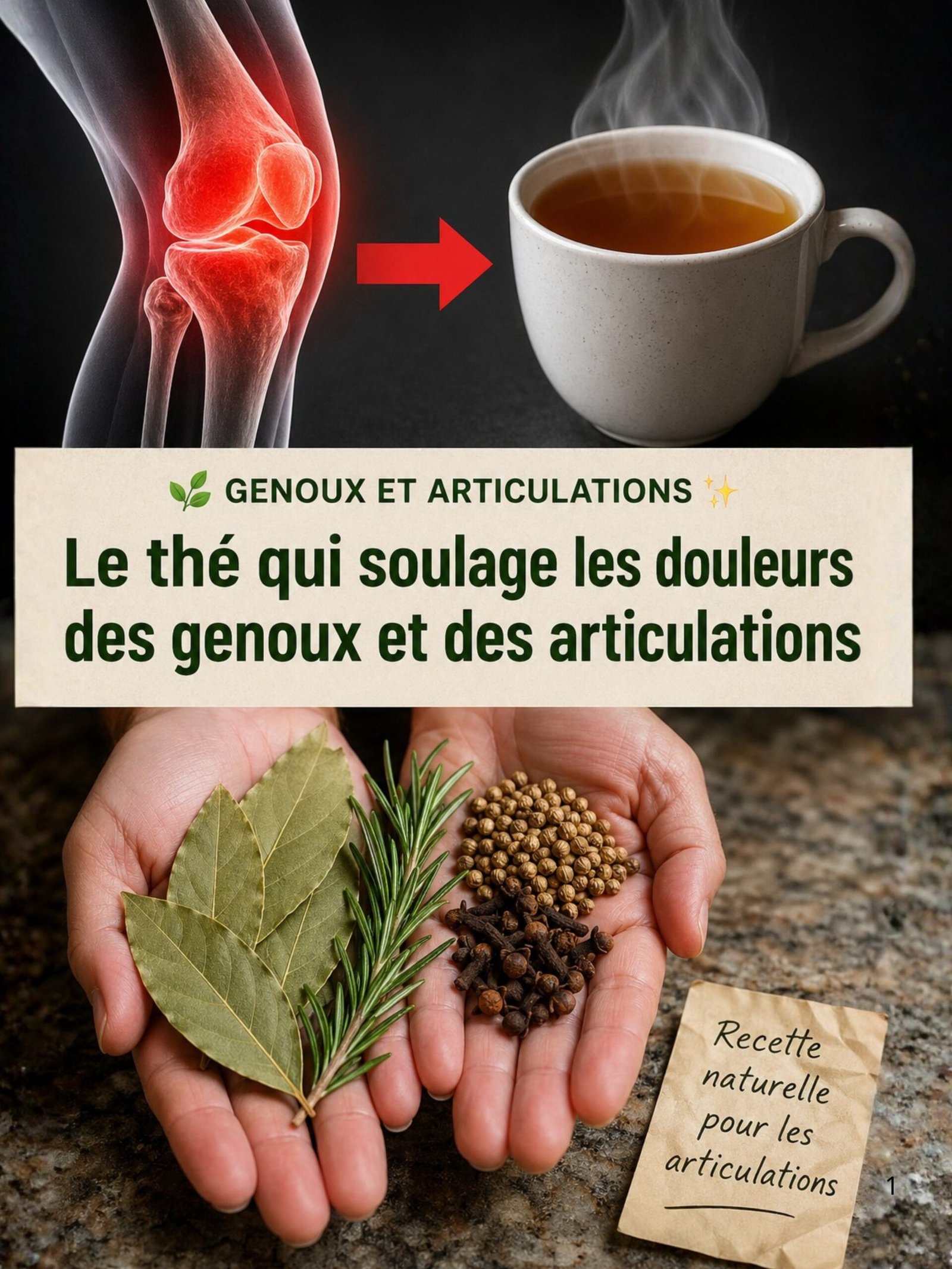 Le Secret Millénaire Révélé : Cette Tisane Naturelle à 3 Ingrédients Va Éradiquer Vos Douleurs aux Genoux et Rajeunir Vos Articulations !