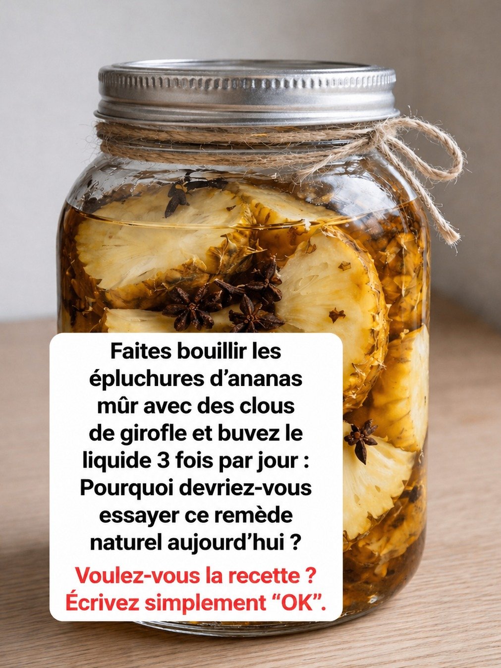 Le Secret Insoupçonné des Écorces d'Ananas et Clous de Girofle : Buvez ceci 3 fois par jour et Préparez-vous à être Époustouflé !