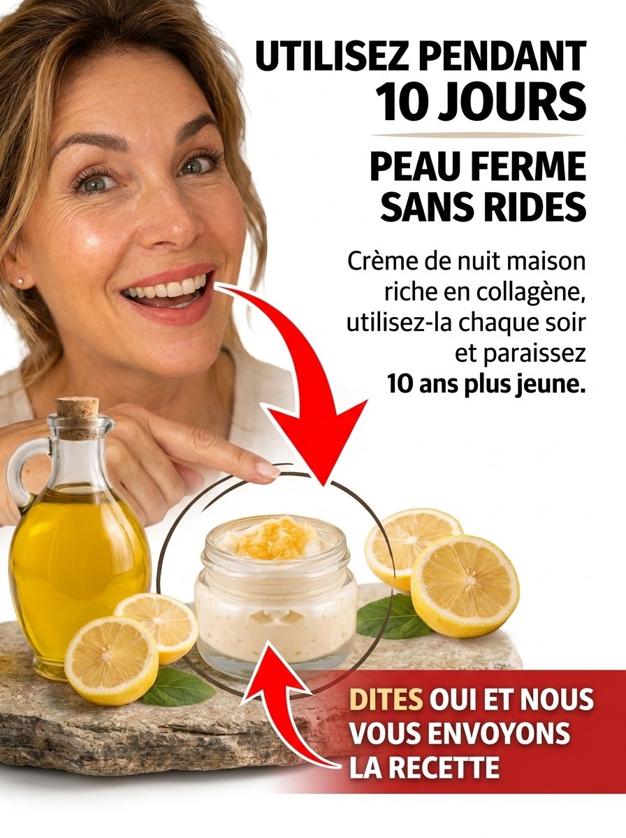 STOP ! Jetez Vos Crèmes Chères ! Cette Recette Anti-Rides Maison à 3 Ingrédients Va Rajeunir Votre Peau de 10 Ans (Le Secret Révélé)