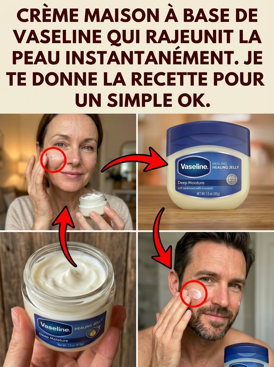 Le SECRET Anti-Âge à la Vaseline Révélé : Effacez 10 Ans de Votre Peau en SEULEMENT 2 Semaines (La Recette Choc que l'Industrie Cache !) 🤫
