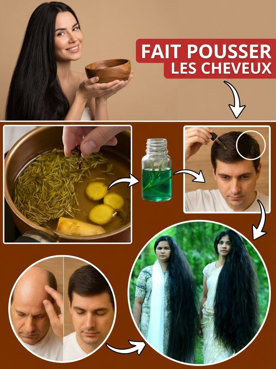 Le SEUL Secret Maison pour une Pousse de Cheveux INDÉCENTE en 7 Jours ! (Le romarin et le clou de girofle vont vous BLUFFER)