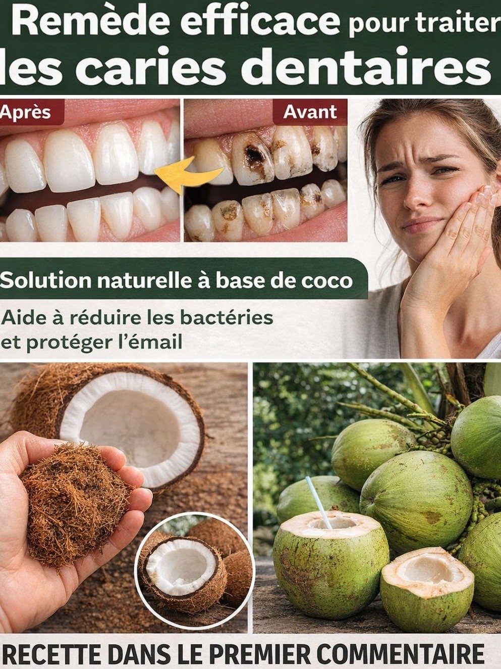 Le Secret Ancestral pour des Dents Sans Caries et Zéro Douleur ? Ne Jetez PLUS Vos Coques de Coco !