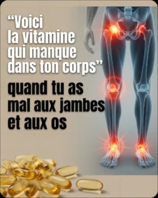 STOP aux Douleurs ! La Vitamine Essentielle que Personne Ne Vous Dit pour Soulager Vos Jambes et Vos Os Immédiatement !