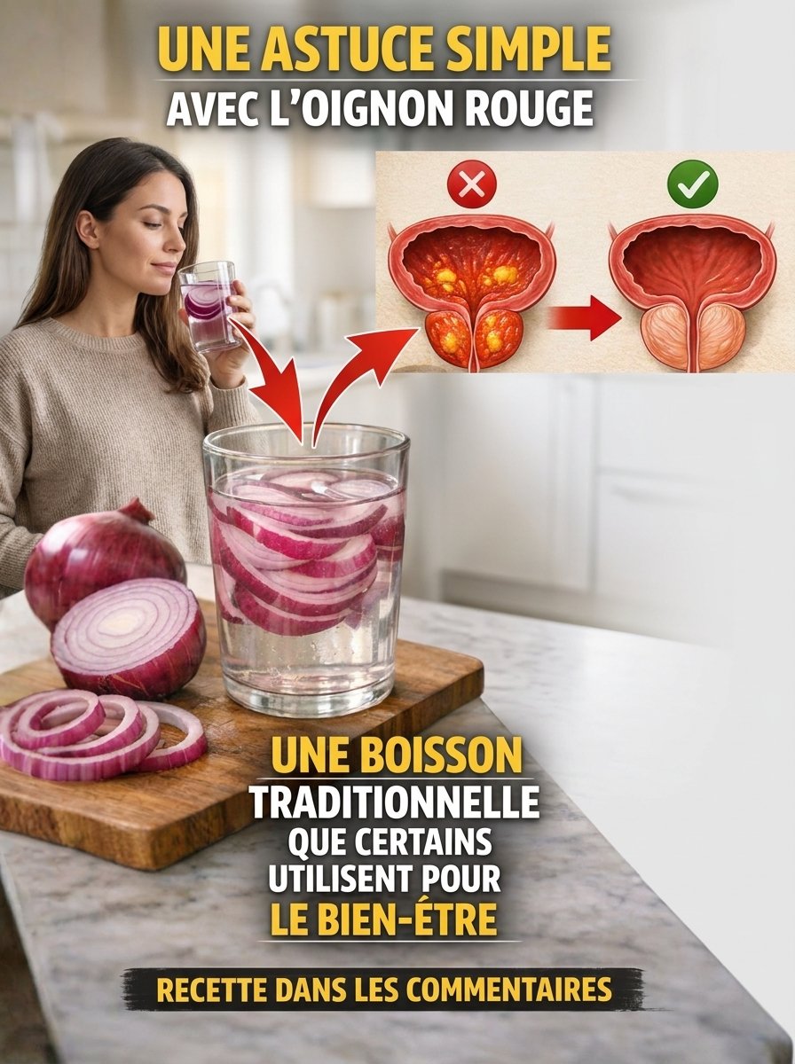 Ne Manquez Pas Ça ! Le Secret Étonnant d'un Oignon Rouge pour une Prostate en Pleine Forme Après 50 Ans (Et c'est chez vous) !
