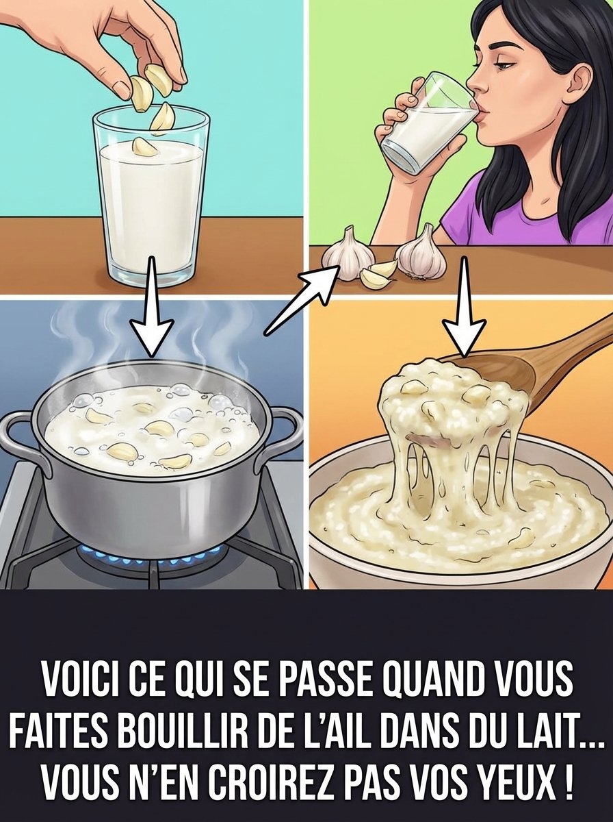 L'Ail Bouilli dans le Lait : Le Remède Viral qui Affole TikTok... Mais Ce Que Vous DEVEZ Savoir Avant de Boire Votre Prochaine Tasse !