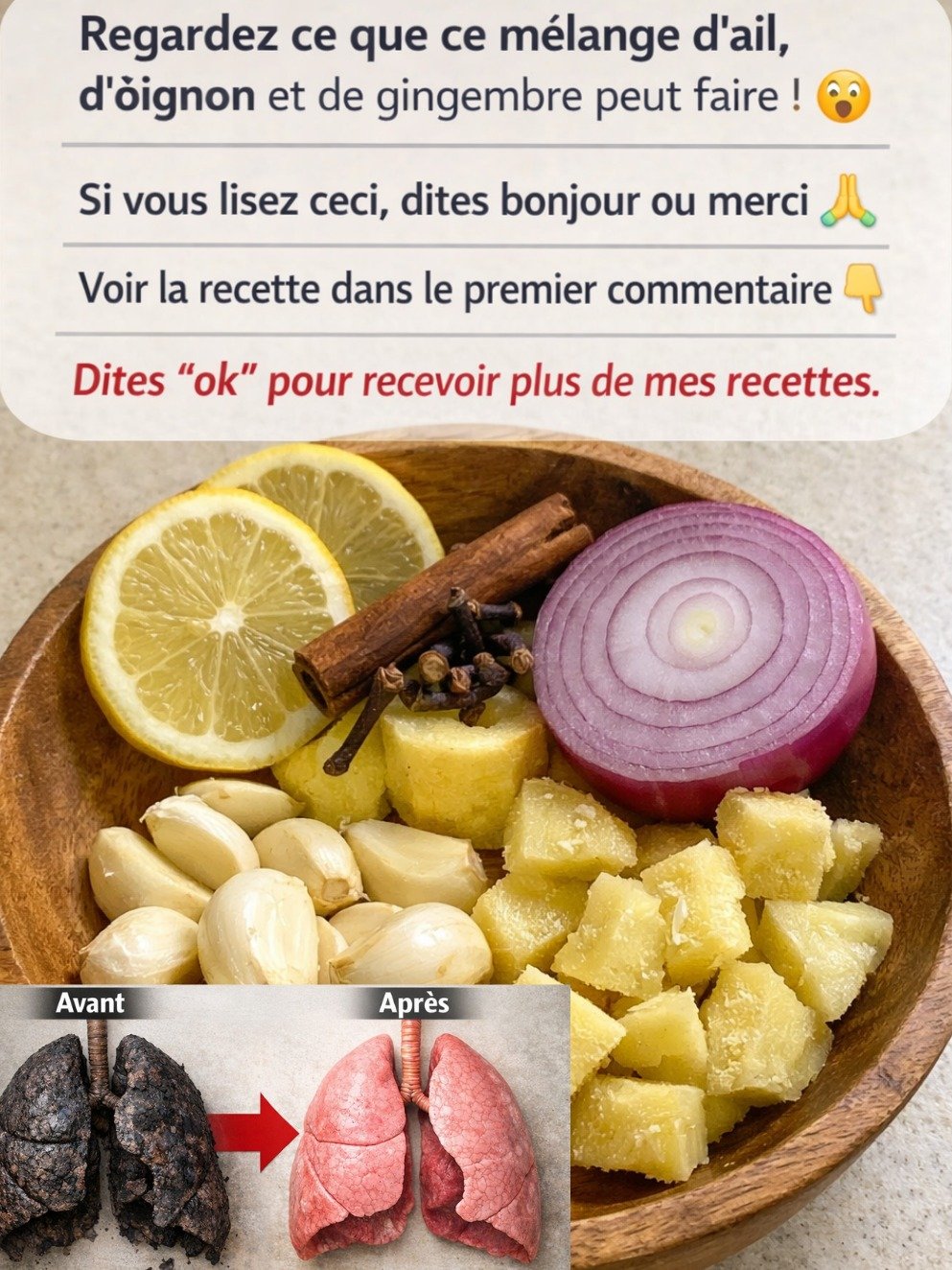 Ne Passez PAS À Côté ! Le Mélange Secret d'Oignon Rouge et Gingembre Qui VA Révolutionner Vos Poumons et Votre Énergie !