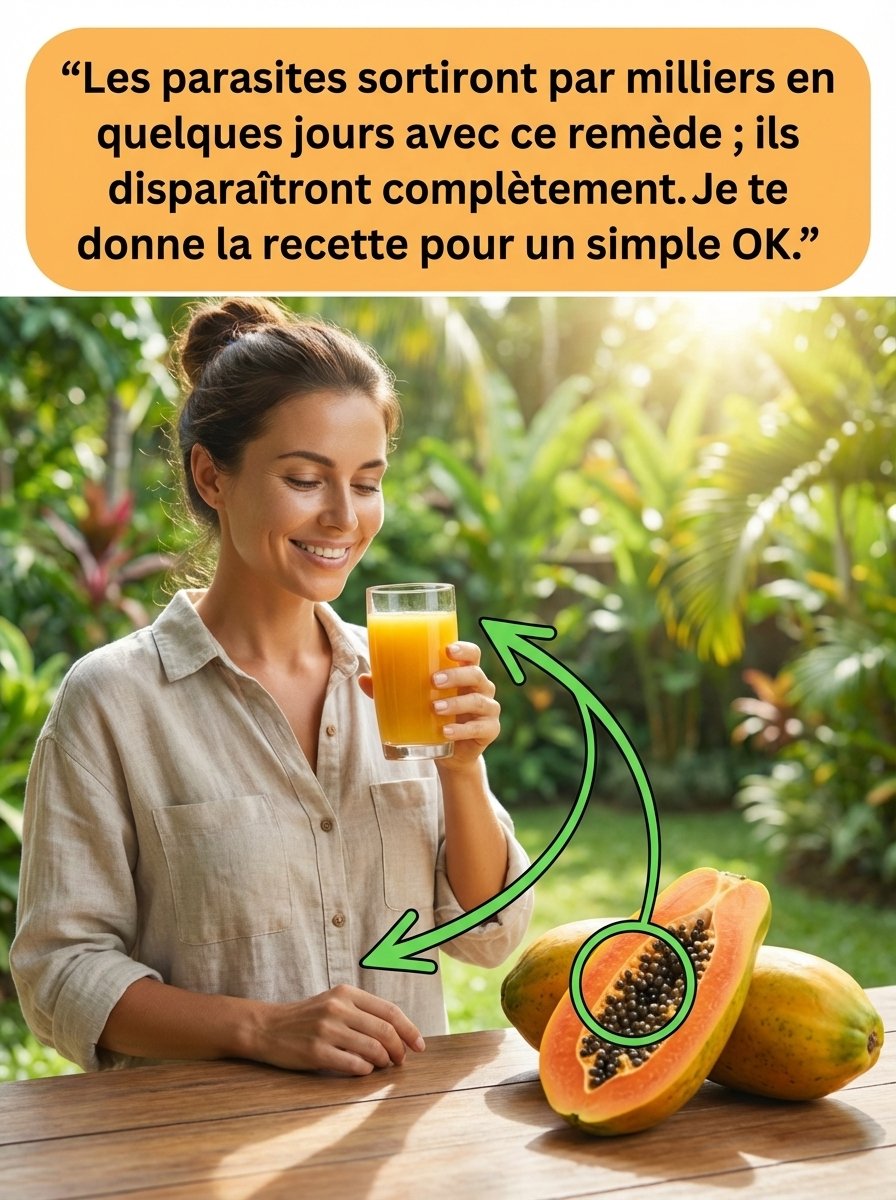 Ne Jetez PLUS les Graines de Papaye ! Elles Cachent Le Secret Viral Pour Éliminer les Parasites Intestinaux en 7 Jours