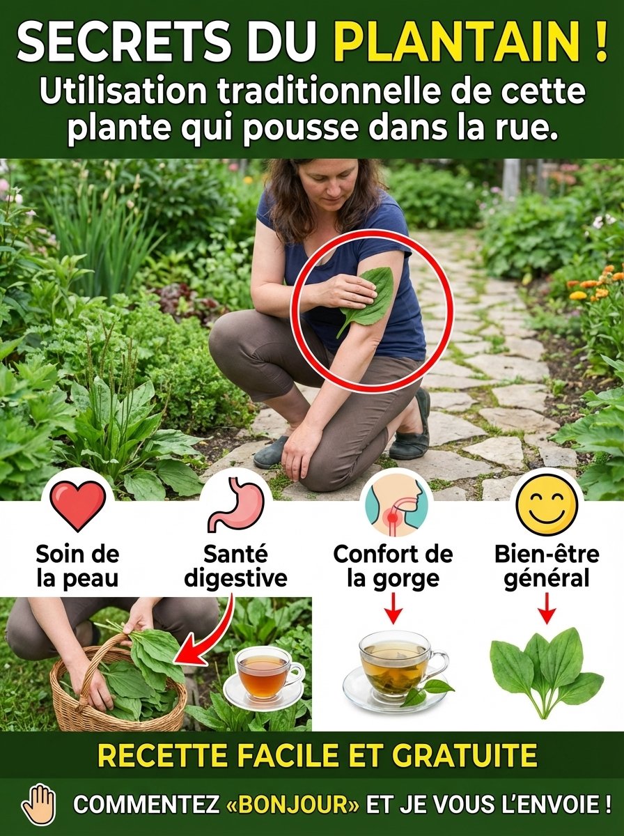 Ce Secret Naturel Oublié Va Révolutionner Votre Quotidien : Dites Adieu aux Inconforts Grâce au Plantain (et un détail crucial que personne ne vous dit) !