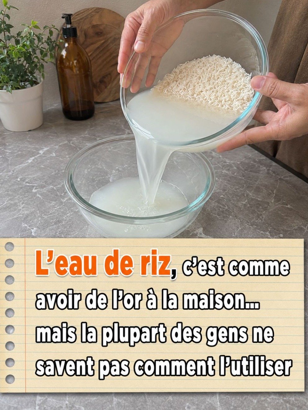 Ne Jetez Plus Jamais Votre Eau de Riz ! Le Secret Viral pour une Peau et des Cheveux Incroyables Révélé