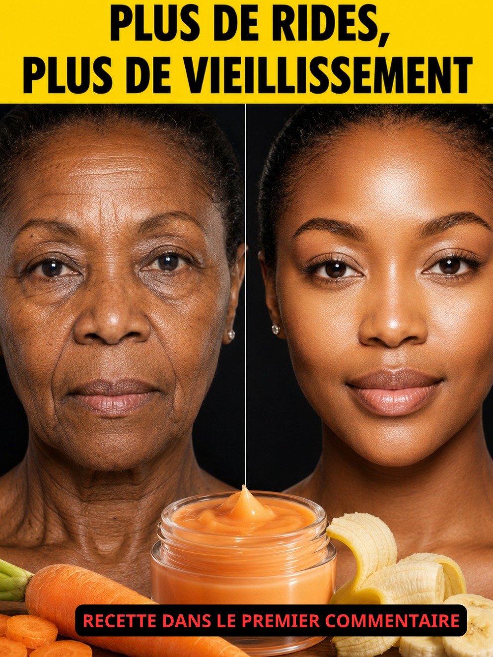 Le Secret Anti-Rides Révélé : Ces 2 Ingrédients de Votre Cuisine Vont Rajeunir Votre Peau de 10 Ans (Sans Chirurgie!) ✨🥕🍌