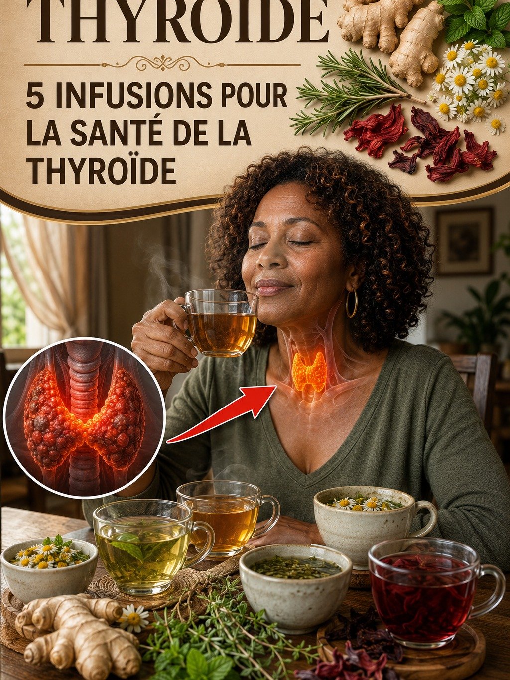 Fatigue Chronique ? Le Secret Viral des Grands-Mères : 5 Infusions Naturelles pour Rajeunir Votre Thyroïde et Booster Votre Énergie !