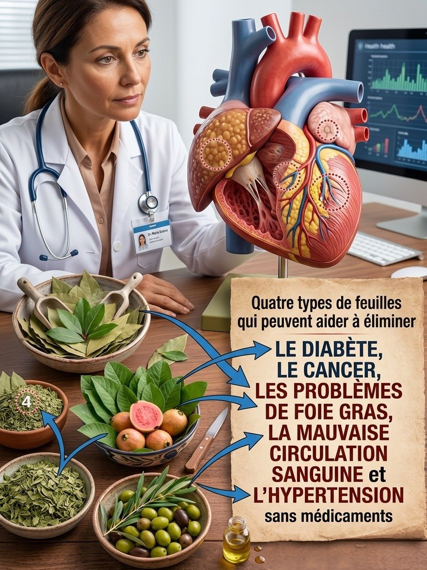 Le Secret Bien Gardé : 4 Feuilles Oubliées Qui Révolutionnent Votre Glycémie, Votre Foie et Votre Circulation !