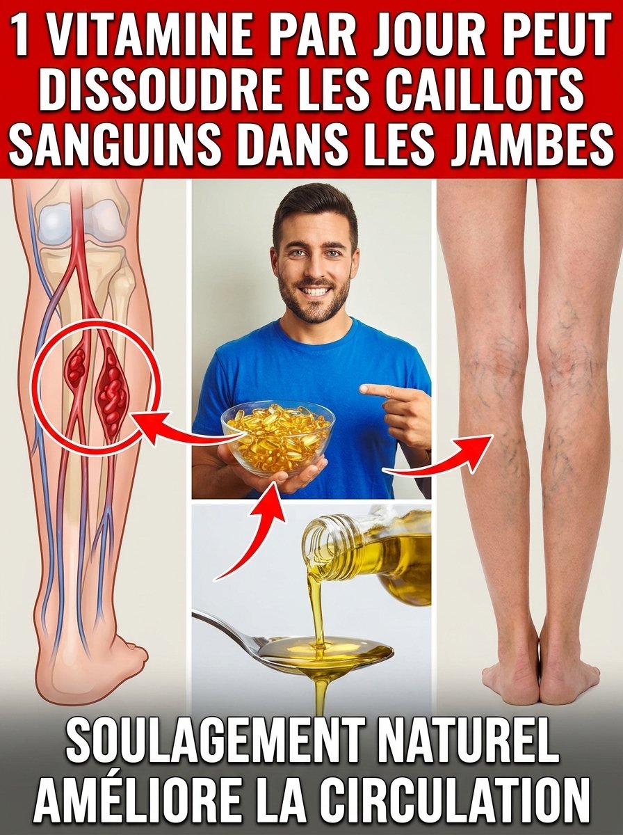 Jambes Lourdes ? Découvrez LA Vitamine E MIRACLE Qui Va Révolutionner Votre Circulation en 10 Minutes Par Jour !