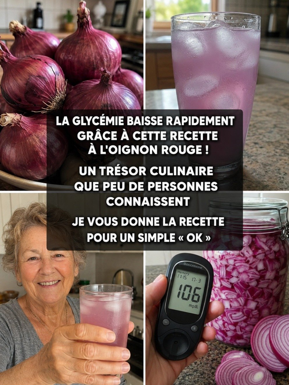 Le Secret Caché de l'Oignon Rouge : 1 Seul Ingrédient Pour Réguler Votre Glycémie, Protéger Votre Cœur et Booster Votre Immunité ! (Ne le Manquez Pas !)