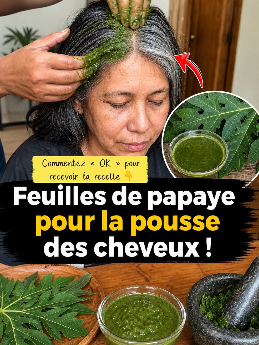 Le Secret Viral pour des Cheveux Abondants ? Découvrez Comment les Feuilles de Papaye Peuvent Tout Changer !