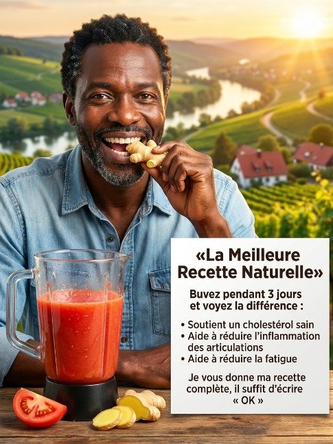 Le Secret Matinal Révélé : Buvez CE Mélange Tomate & Gingembre pour Éliminer Raideurs, Jambes Lourdes et Booster Votre Énergie Instantanément !