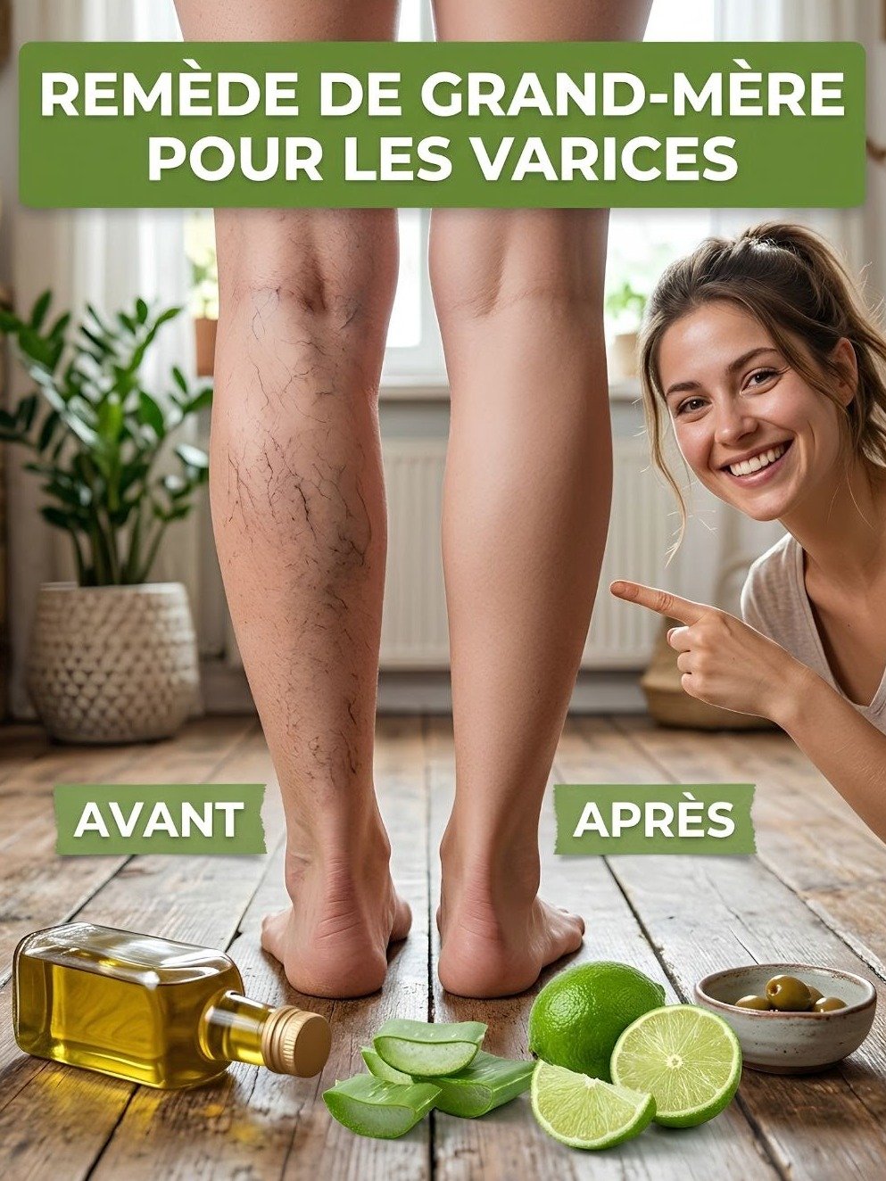 Le Secret Anti-Varices de Grand-Mère Révélé : 3 Ingrédients Simples pour des Jambes Légères et Saines !