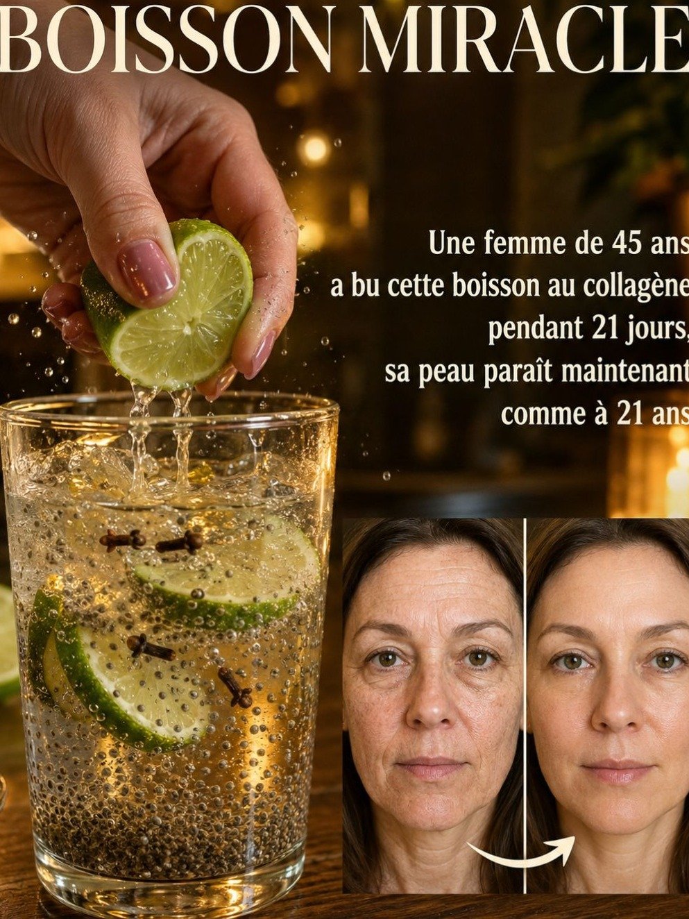 Le Secret Anti-Âge Choc : Éliminez Rides et Taches de Vieillesse avec Cette Boisson Naturelle Révolutionnaire !