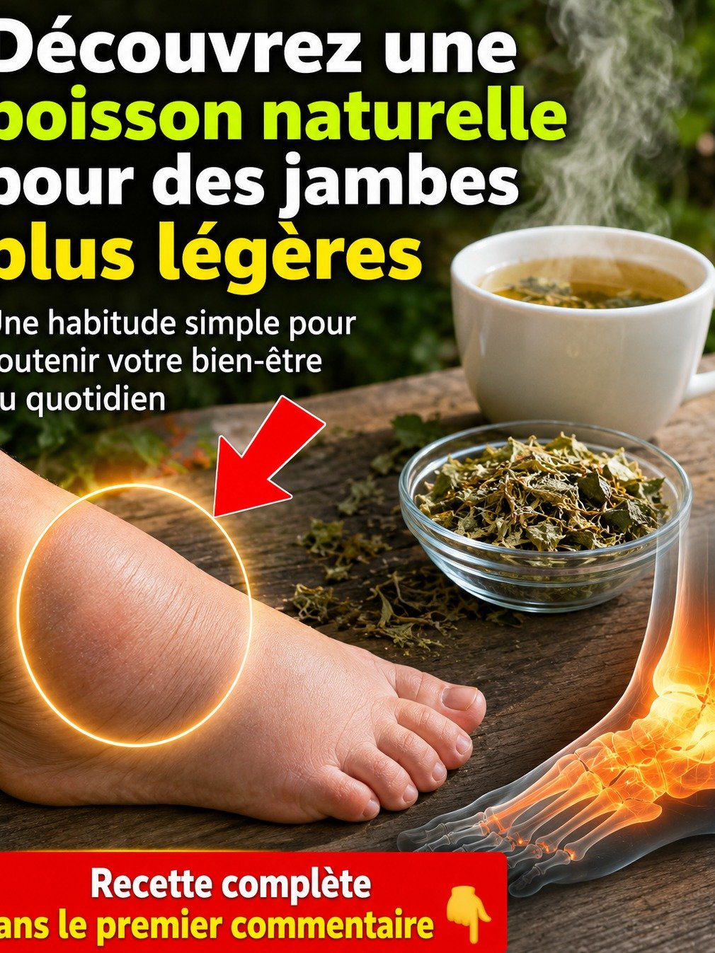 Adieu Jambes Gonflées : La Tisane Naturelle Révolutionnaire Qui Agit en 7 Jours ! (Le Secret Bien Gardé)