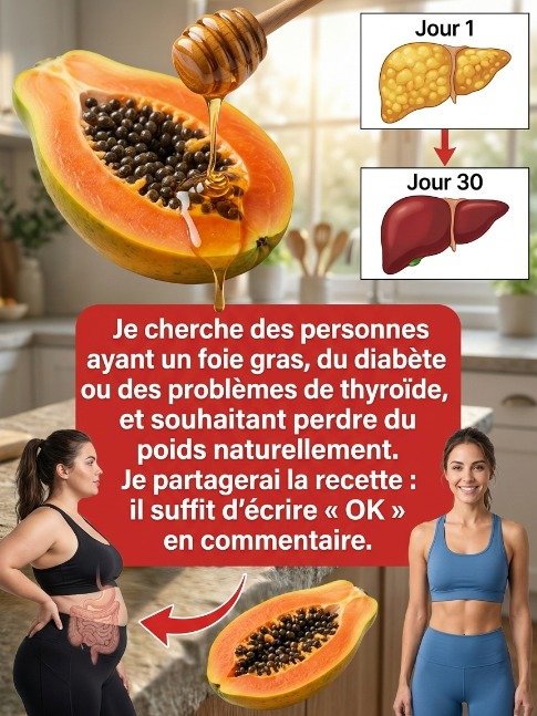 Le Secret CHOC que vous jetez tous les jours : 1 cuillère de pépins de papaye pour un foie neuf et un ventre ultra-plat !