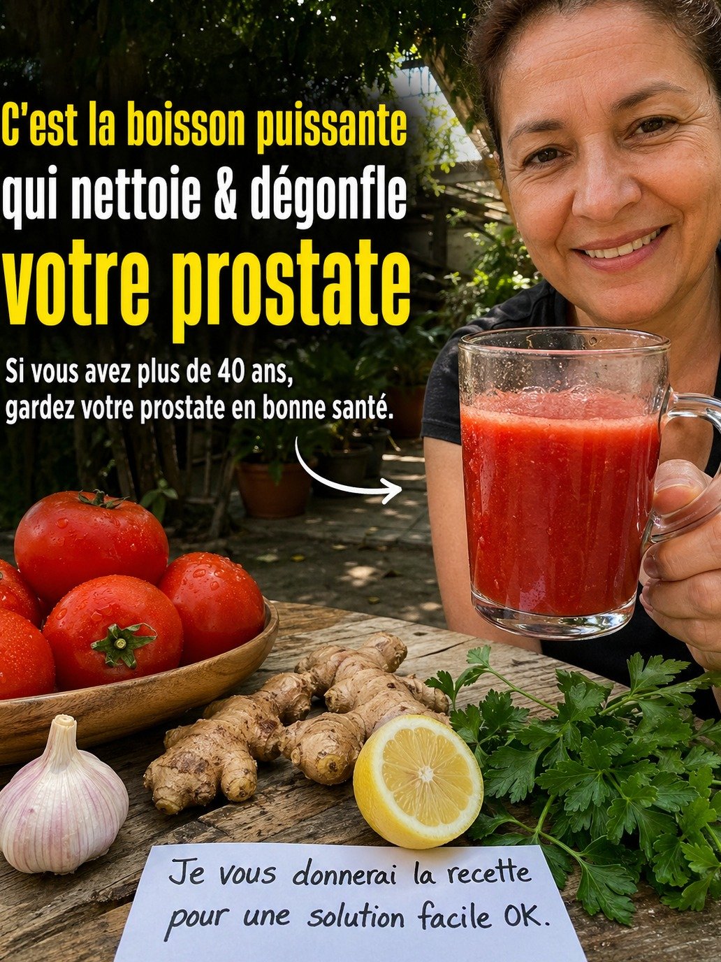 Le Secret des Hommes de 40 ans et Plus : Cette Boisson Maison Facile à 3 Ingrédients Va Booster Votre Prostate (Et Vos Nuits) !