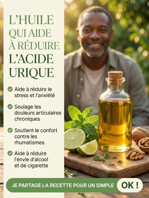 STOP à l'Acide Urique ! Découvrez L'Huile Naturelle Secrète Qui Soulage Vos Douleurs et Combat la Goutte !