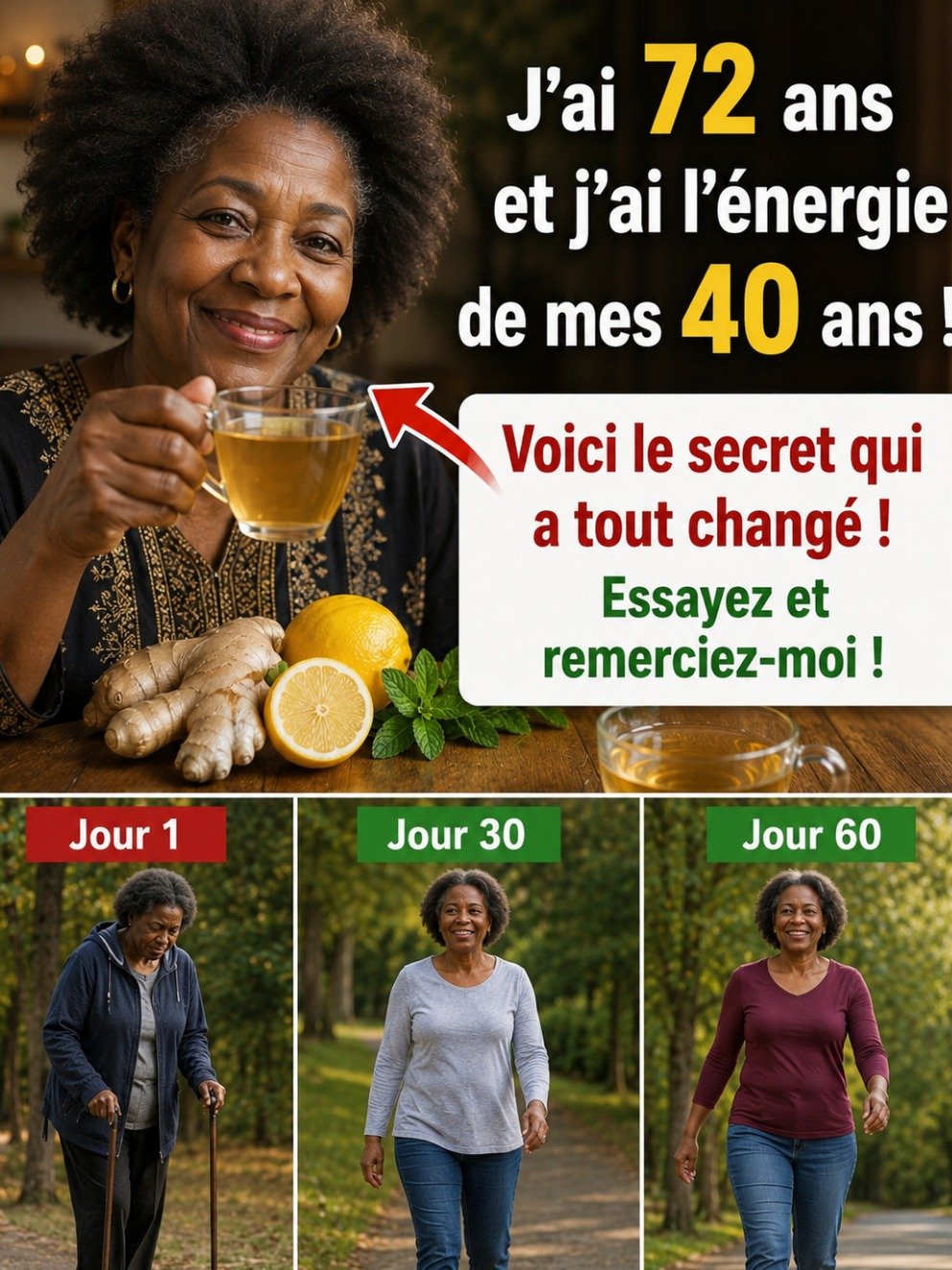 Le Secret des 60 ans et Plus : 3 Tisanes Miraculeuses pour une Circulation et une Mobilité Retrouvées (Ne Manquez Pas la #2) !